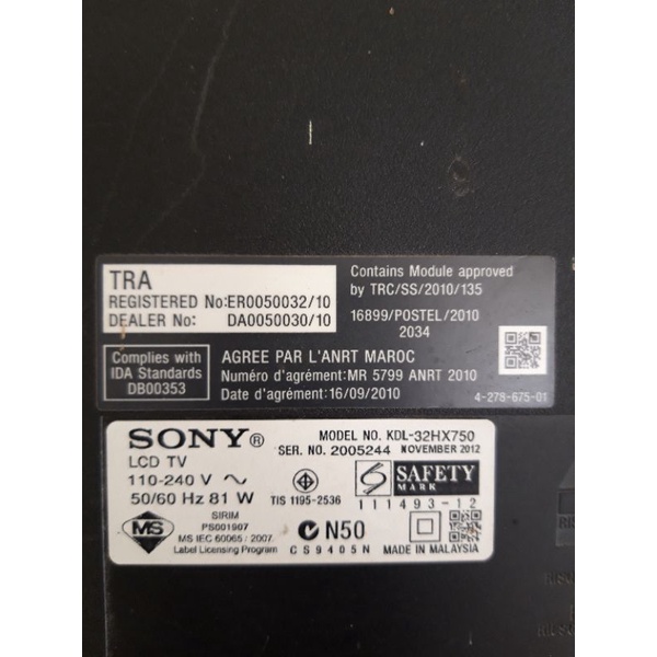 Bo mạch nguồn sony KDL-32HX750