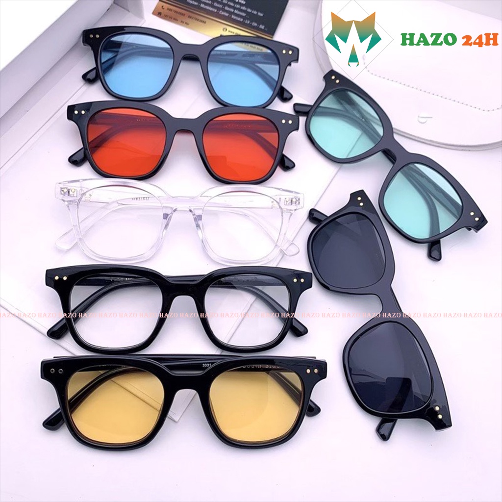 [Mã 11FASHIONSALE1 giảm 10K đơn 50K] MẮT KÍNH THỜI TRANG CHỮ V FORM NHỎ 424 2 CHẤM NHIỀU MÀU HOT TREND