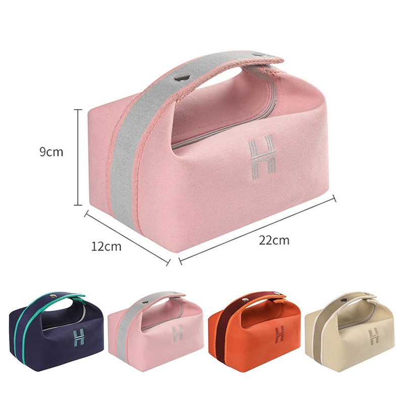 Túi canvas EVERTONER đựng đồ trang điểm chống thấm nước thiết kế tiện dụng