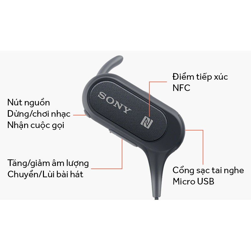 Tai nghe thể thao Sony Extra Bass Bluetooth MDR - XB50BS ( Hàng chính hãng)