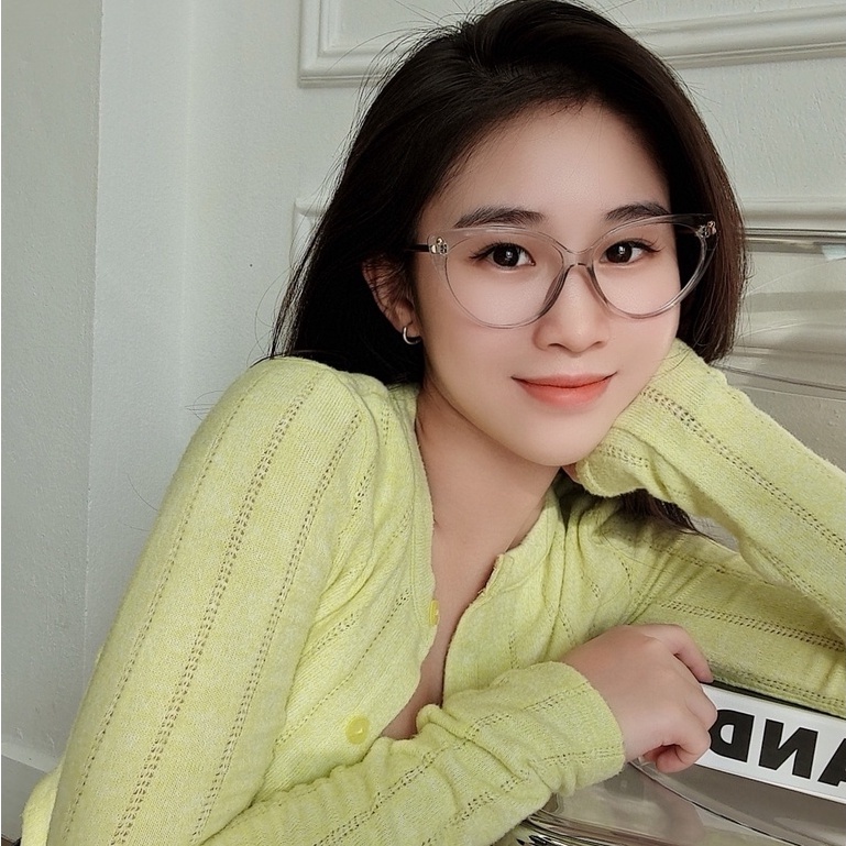 Kính mắt mèo nữ LILYEYEWEAR thiết kế tinh tế họa tiết thời trang 93308
