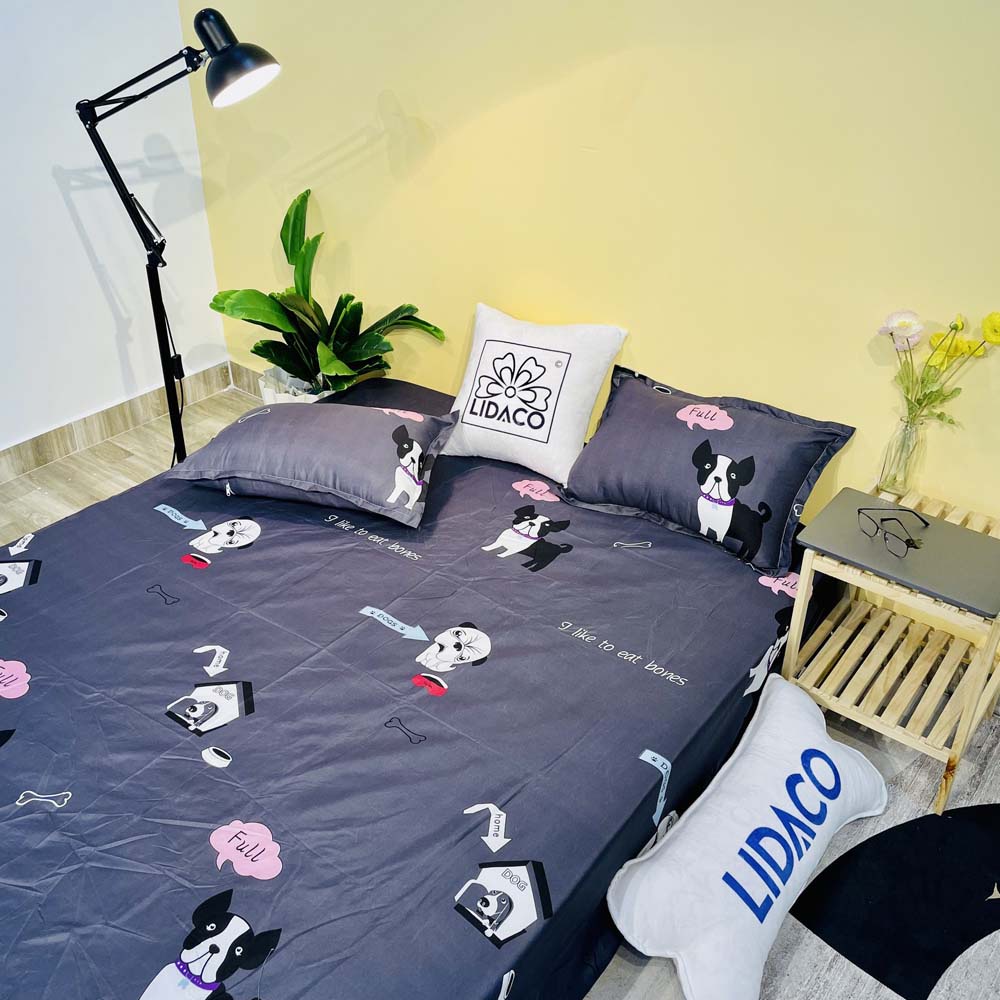 Bộ ga gối poly cotton drap giường và 2 áo gối ( nhiều mẫu lựa chọn ) | BigBuy360 - bigbuy360.vn