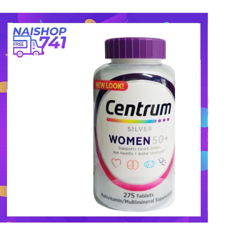CENTRUM SILVER WOMEN 50+ 275 viên của Mỹ GIÚP BỔ SUNG VITAMIN VÀ KHOÁNG CHẤT