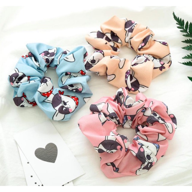 {Nhiều mẫu Thú }SCRUNCHIES M30 NGỰA, CHÓ, THÚ - CỘT TÓC VẢI THỜI TRANG NỮ HOT TREND GIÁ RẺ