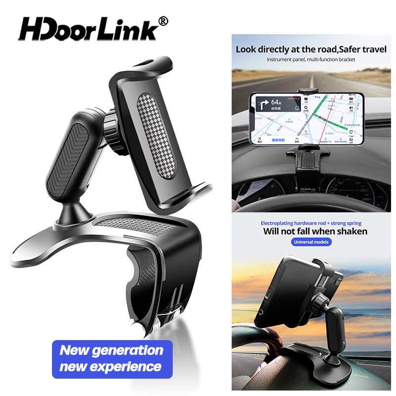 Giá đỡ điện thoại HdoorLink trên xe hơi thích hợp cho Android Samsung
