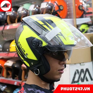Mũ bảo hiểm 3/4 Zeus 205 - 2 kính