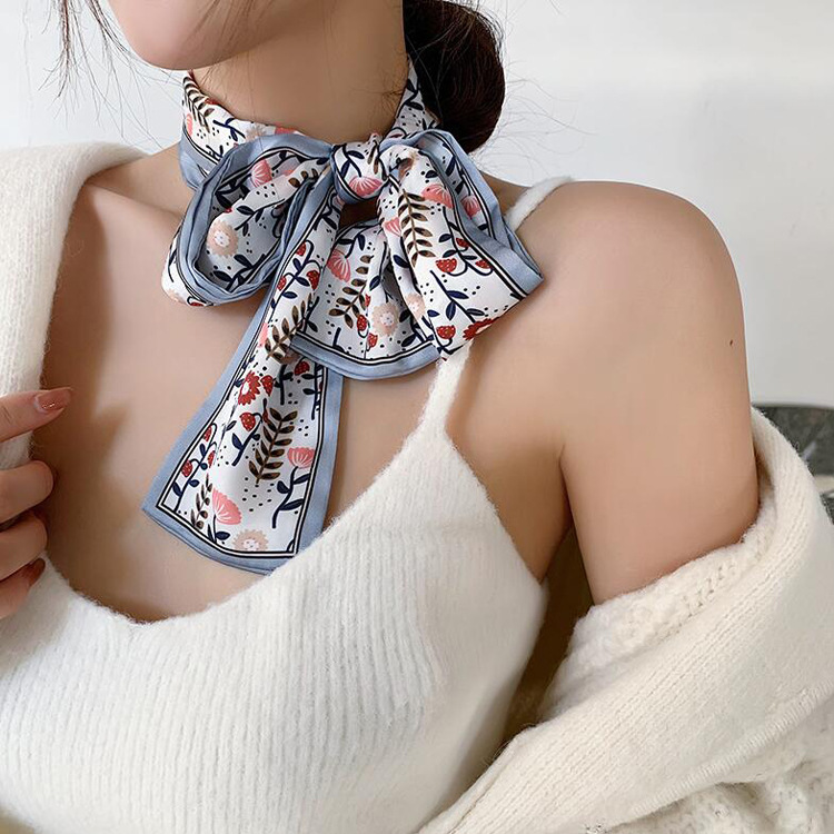 Khăn Lụa Buộc Tóc Nhiều Màu Hợp Thời Trang