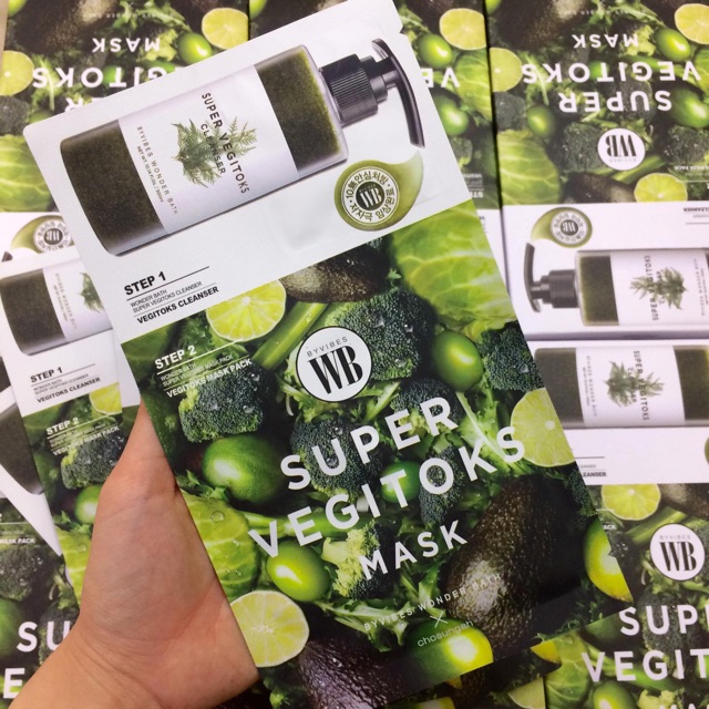 Mặt Nạ Thải độc Rau Củ Quả Super Vegitoks Mask