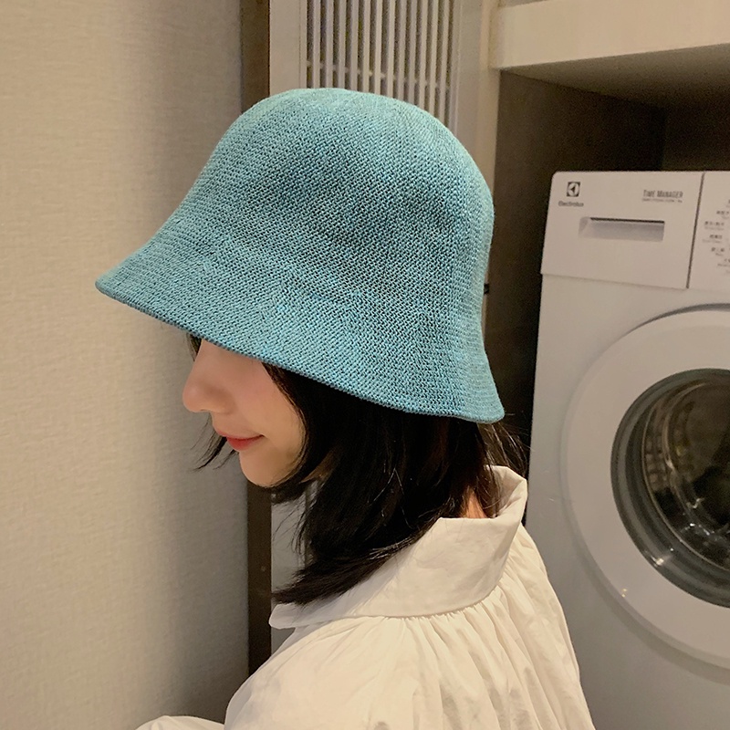 Nón Vành Tròn Đan Len Phong Cách Nhật Bản Thời Trang Cho Nữ