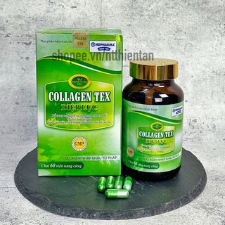 Diệp Lục Collagen TEX bổ sung Isoflavon, Sữa ong chúa,chống lão hóa, cải thiện nếp nhăn - Hộp 60v