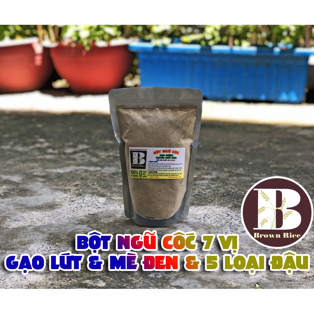 Bột ngũ cốc 7 vị Brown Rice 500gr ( 5 loại đậu, gạo lứt, mè đen )