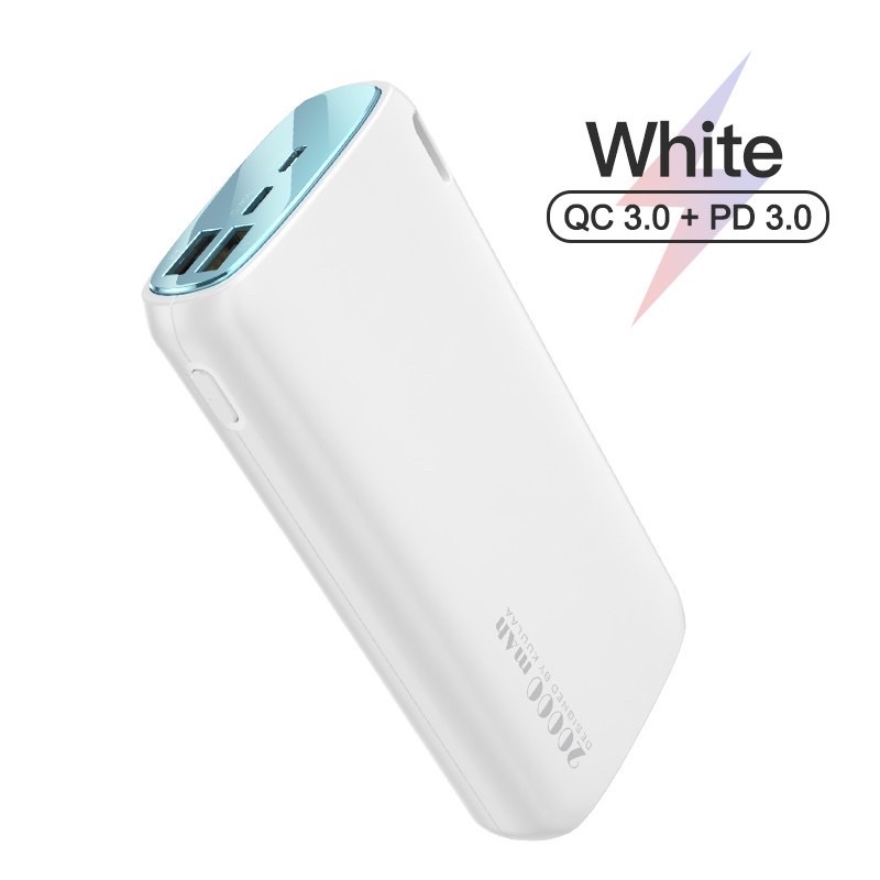 Pin Sạc Dự Phòng KUULAA KL-YD14 2 Cổng USB Màu Macaron 20000mAh Tiện Lợi Cho Xiaomi Samsung iPhone