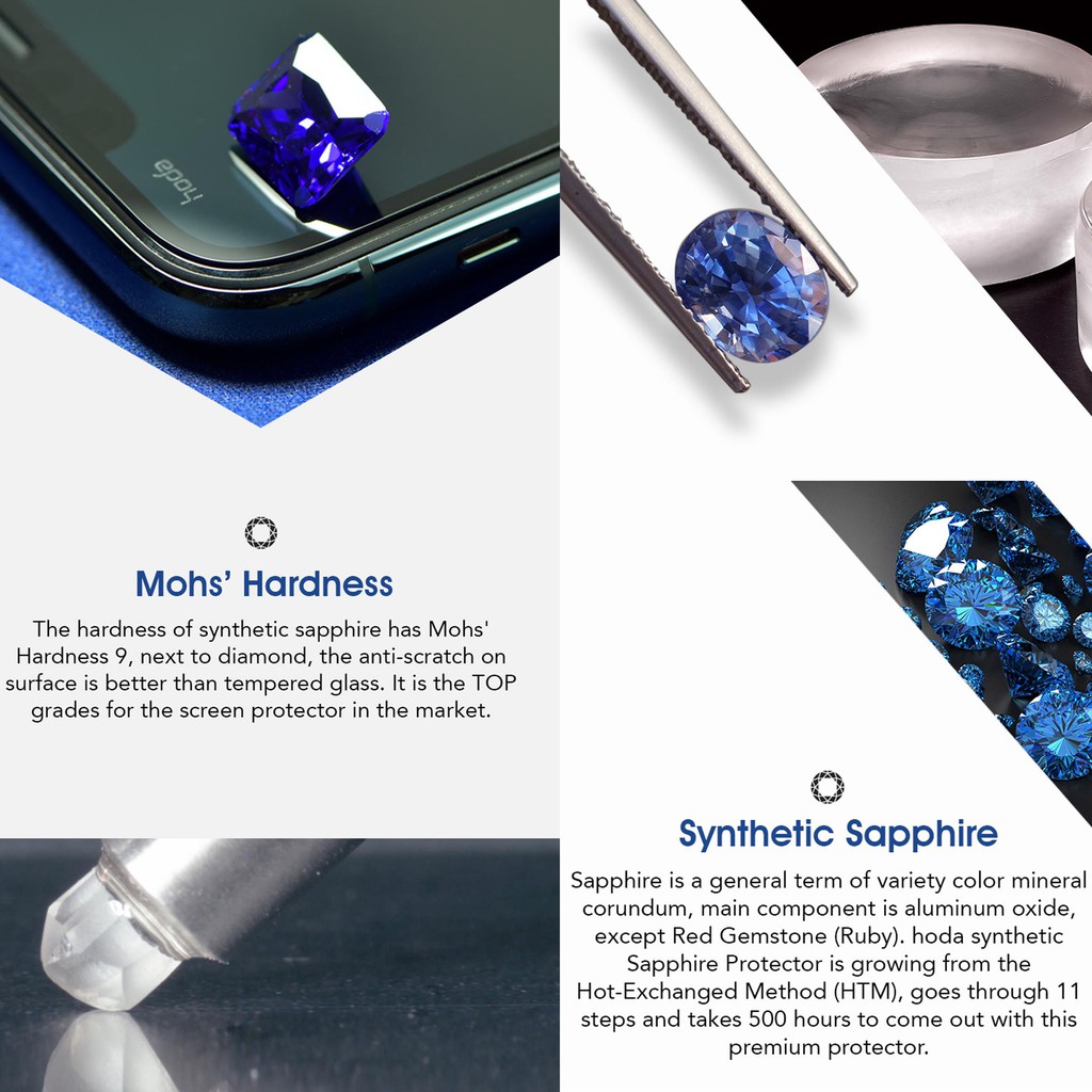 Kính Cường Lực HODA SAPPHIRE Full Màn Hình IP 14 Pro Max / 14 / 14Pro/ 14Plus/ 13/ 13Pro/ 13Promax