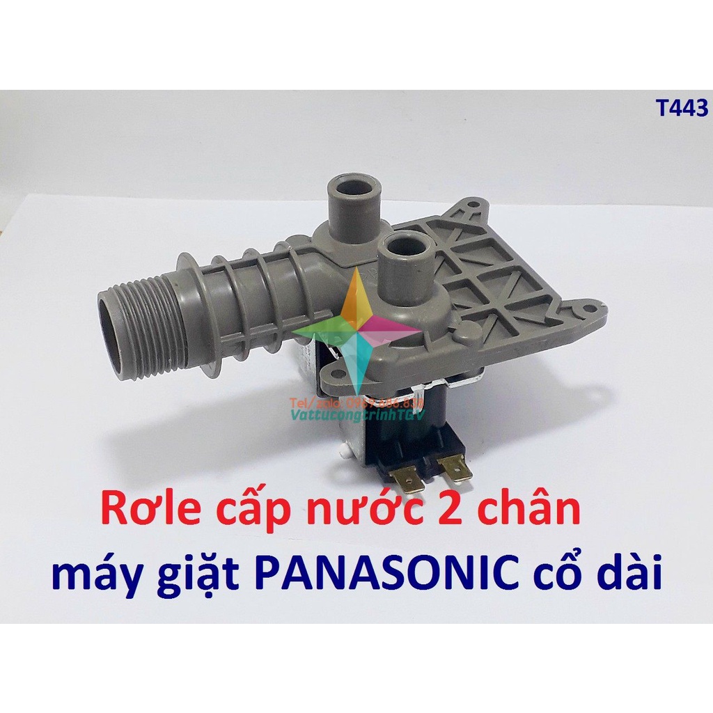 Van cấp nước đôi cổ dài 2 chân cho máy giặt PANASONIC hãng