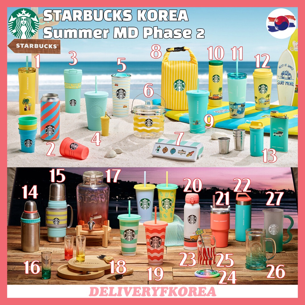 【Starbucks 】Đồ chơi mùa hè Starbucks Hàn Quốc 2022