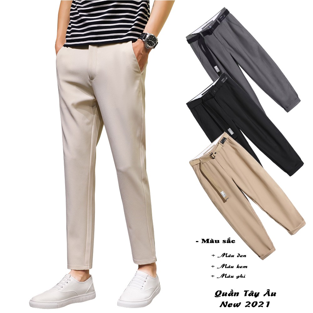 Quần Tây Công Sở Dáng Baggy Quần Âu Chinos Nam Thanh Lịch Khoá Cài MENFASHION JOGGER NAM 9000066C8