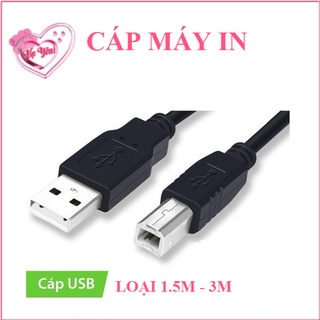 Cáp máy in chuẩn 2.0 loại xịn chống nhiễu chiều dài 1.5m / 3m