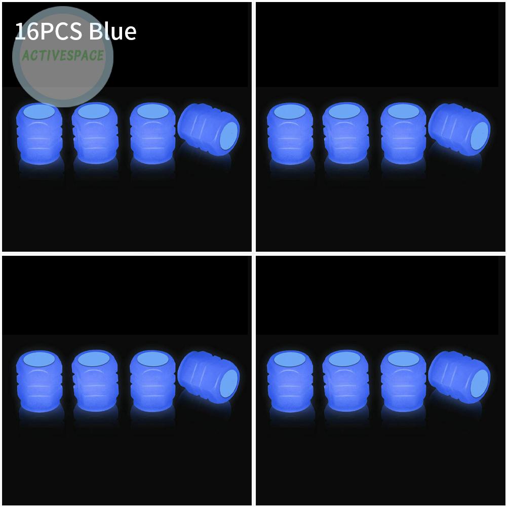 SUV/Car Tire Valve Auto Fluorescent Tyre Valves 4/8/16 PCS Blue Universal