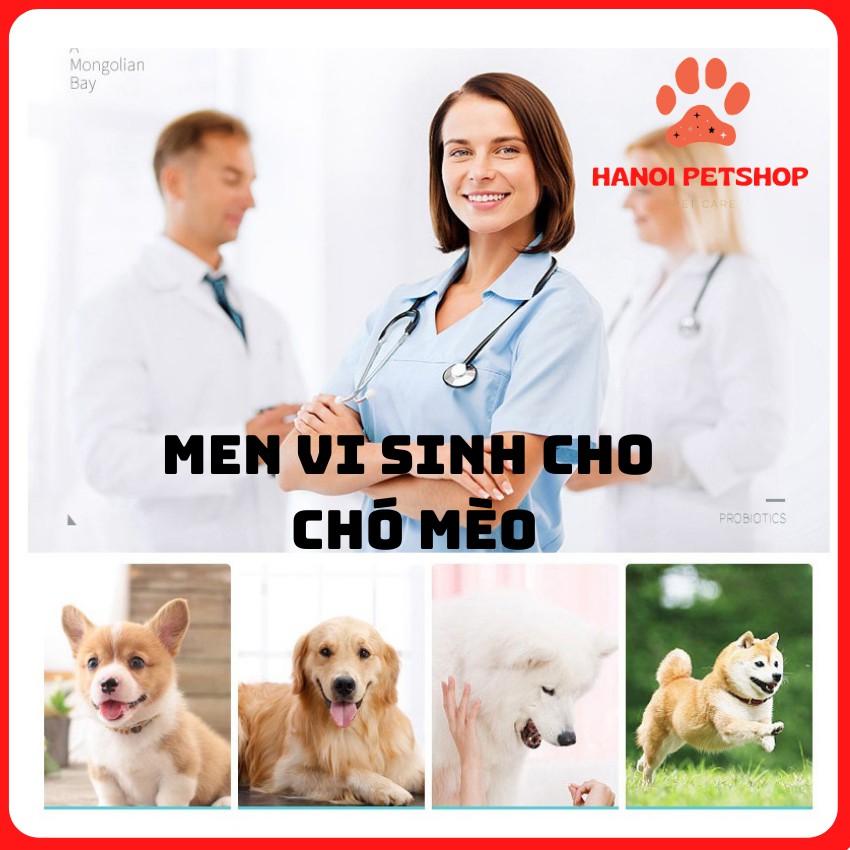 [HIỆU QUẢ 100%] Men Vi Sinh Cho Chó Mèo- Men Tiêu Hoá Ngăn Ngừa, Hỗ Trợ Đường Tiêu Hóa, Viêm Đường Ruột- Gói 5g