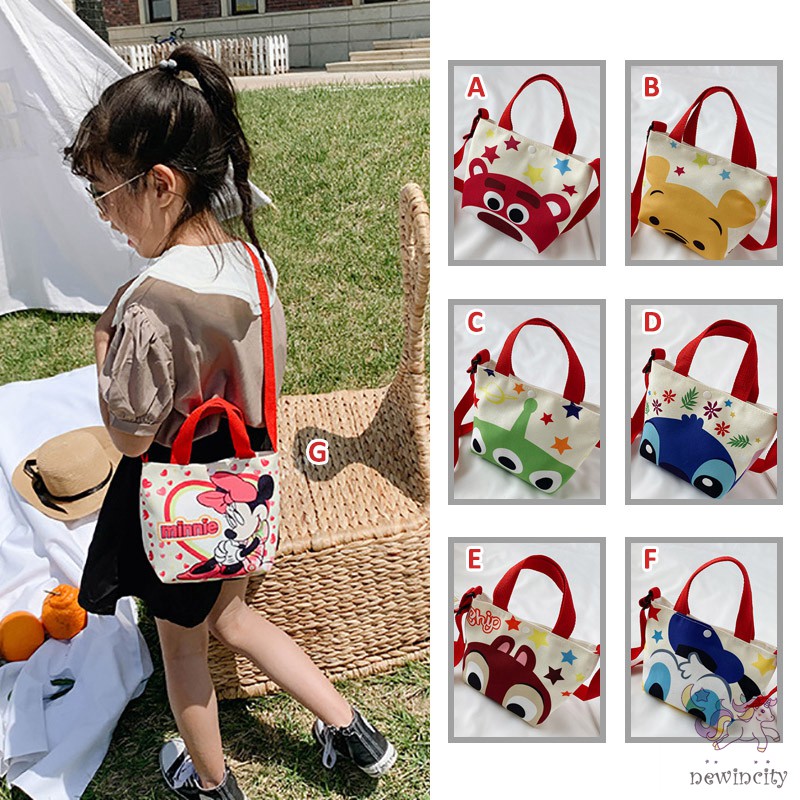 Túi đeo chéo in hoạt hình dễ thương dành cho trẻ em