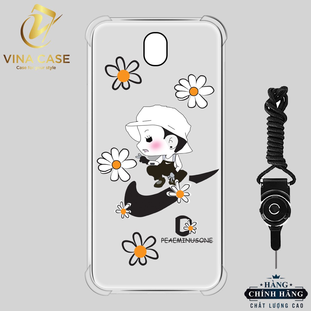 Ốp lưng Samsung J7 Pro/J730 Hoa Cúc Peaceminusone chống sốc trong(sản phẩm có 6 mẫu)-Tặng kèm dây đeo điện thoại | BigBuy360 - bigbuy360.vn