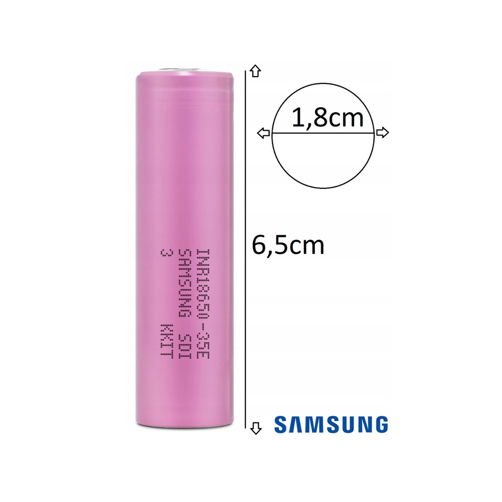 Pin 18650 35E Samsung INR 18650 - 35E 3500mah, pin lap top, pin sạc dự phòng dung lượng cao