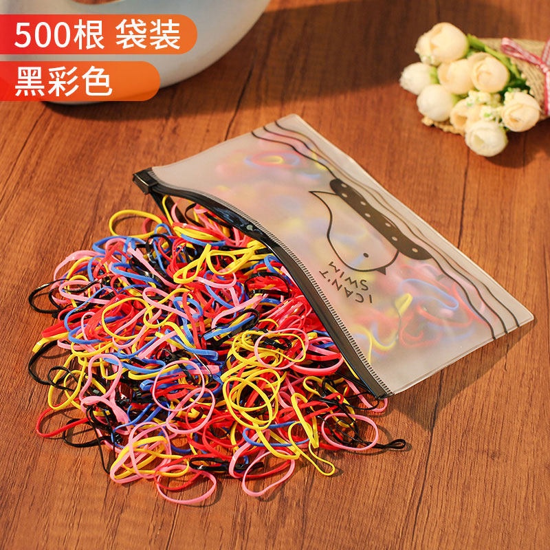 Dây Buộc Tóc Cao Su Co Giãn Tốt Không Làm Tổn Thương Da Đầu Cho Bé Gái