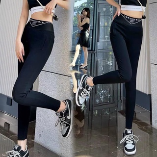 Quần Legging Nữ Cạp Cao Khóa Kéo Cạnh Sườn Ladya Store