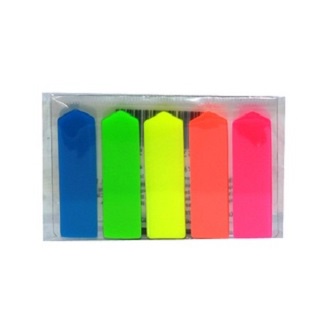 Giấy note 5 màu nhựa Giấy ghi chú 5 màu nhựa loại Uni-T - Pronoti CAM KẾT CHÍNH HÃNG