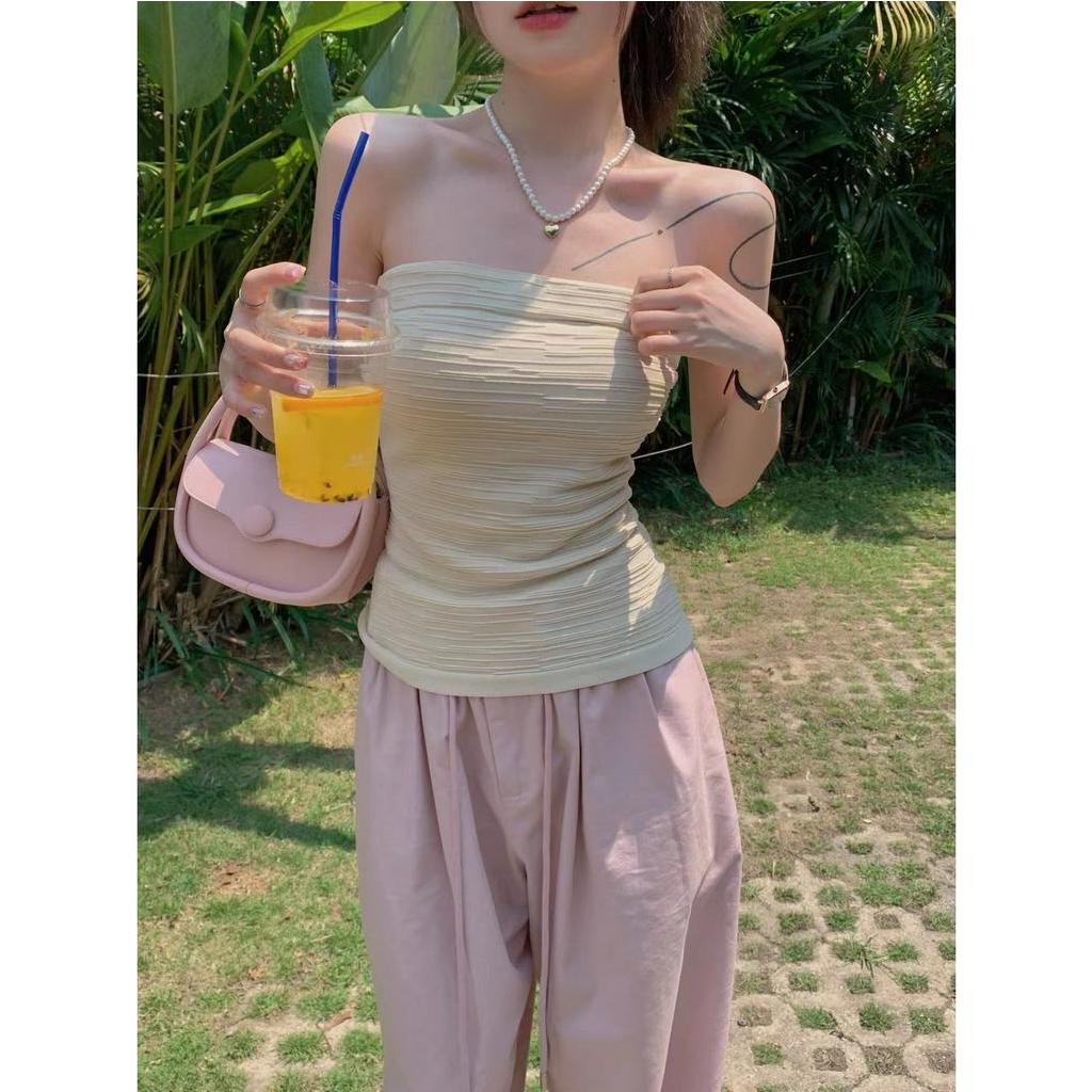 Áo Sweater Sát Nách Dáng Ôm Thiết Kế Quyến Rũ Cho Nữ