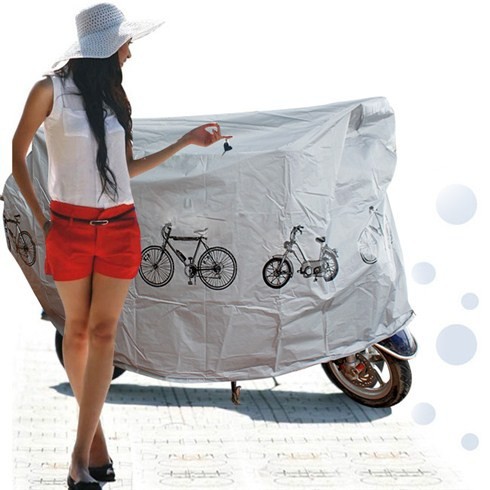 Bạt Phủ xe máy cao cấp che nắng, che mưa, chắn bụi in hình xe đạp