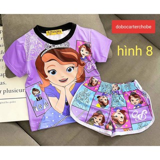 (10-22 ký) Bộ thun lạnh 3d siêu cute cho bé gái - Quần áo trẻ em
