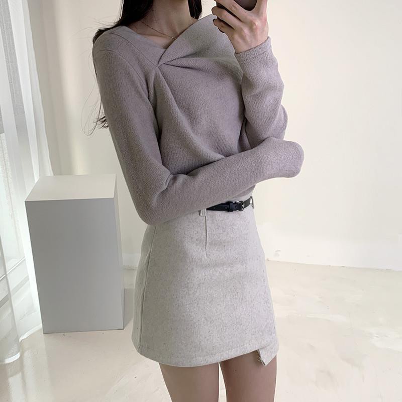 Áo Tay Dài Lệch Vai Thời Trang Quyến Rũ Dành Cho Nữ