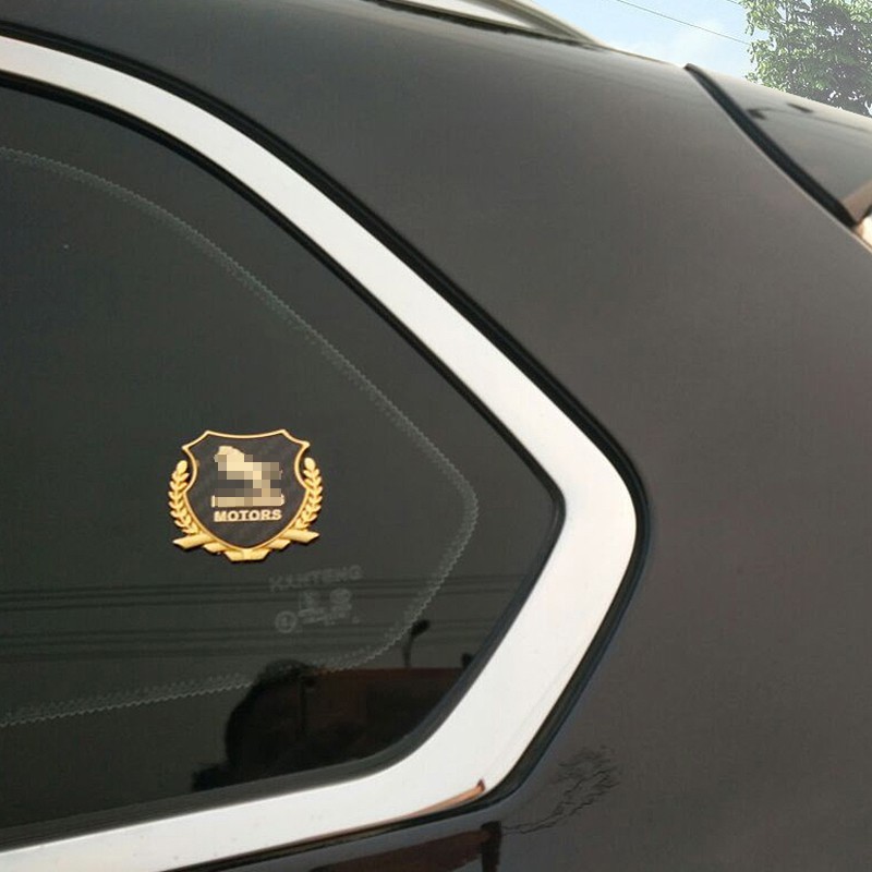 1 logo trang trí bằng kim loại carbon cho xe moto Honda