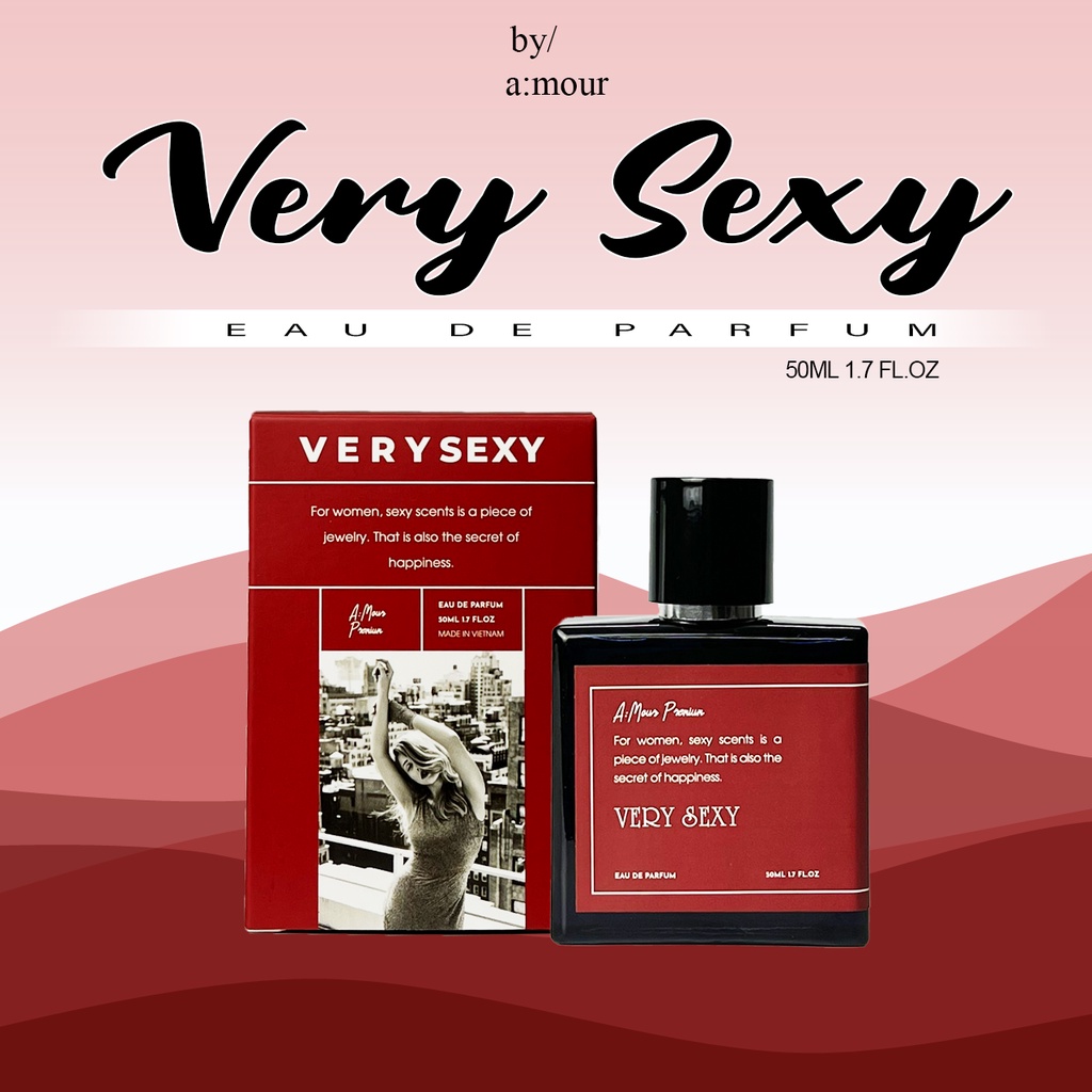 [Amour Very Sexy] Nước Hoa Nữ Nguyên Liệu Nhập Pháp Hương Thơm Quyến Rũ, Ngọt Ngào 50ml - Dạng Xịt