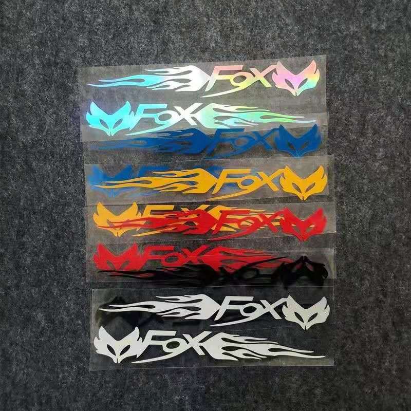 Miếng Dán Phản Quang In Logo FOX Màu Laser Chống Thấm Nước Trang Trí Xe Đạp Leo Núi / Xe Máy