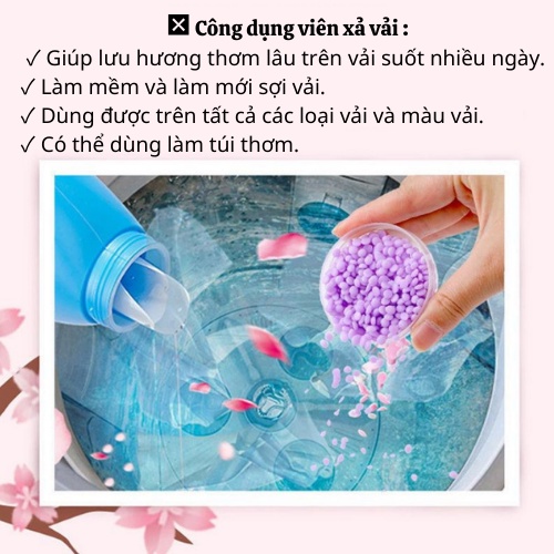 Hạt Thơm Giặt Quần Áo Hạt Lưu Hương Xả Vải Thơm Tự Nhiên Giữ Mùi Lâu Phai Sun.z