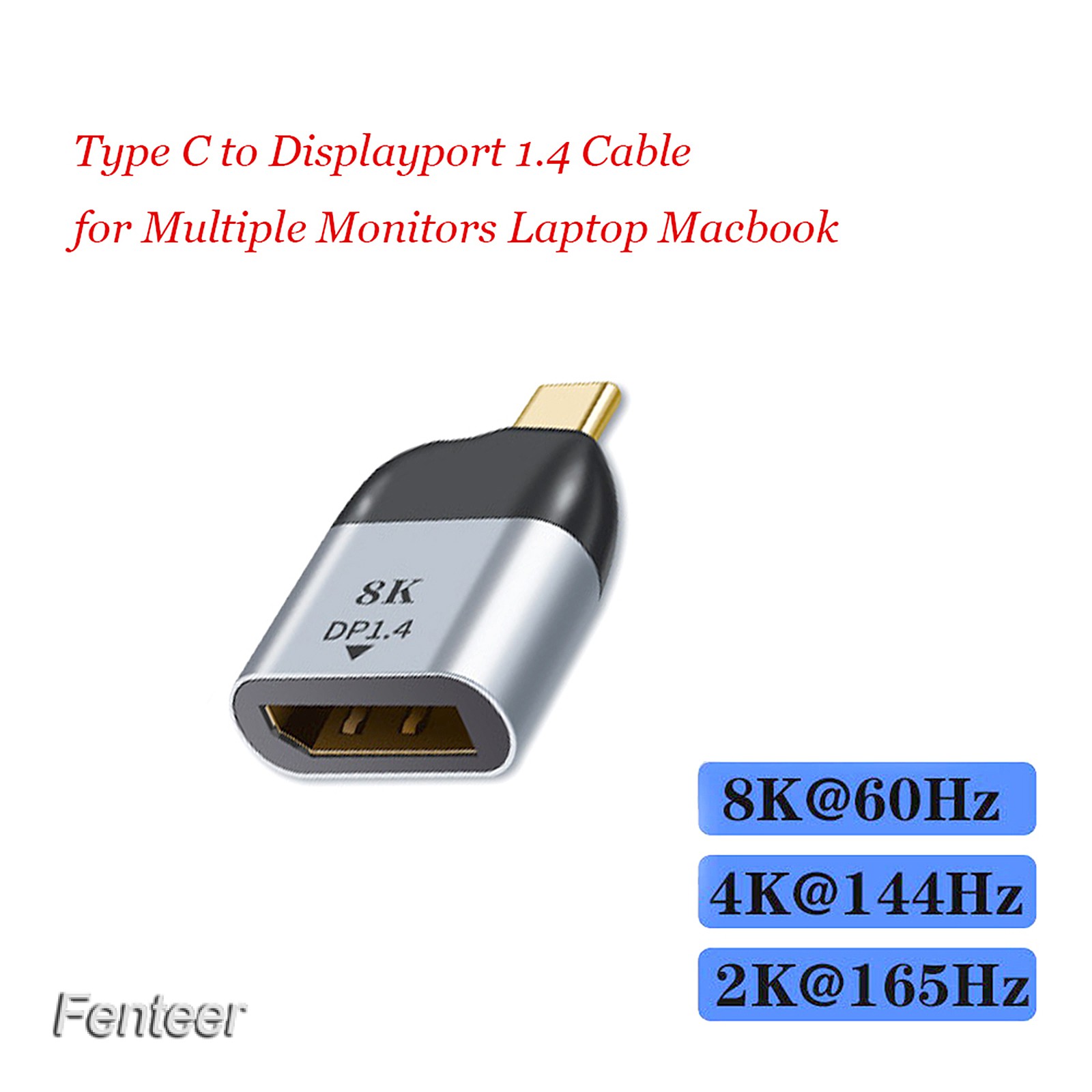 Đầu chuyển đổi USB C sang DP DisplayPort 1.4 sang 8K 60Hz cho MacBook Pro các thiết bị khác | BigBuy360 - bigbuy360.vn