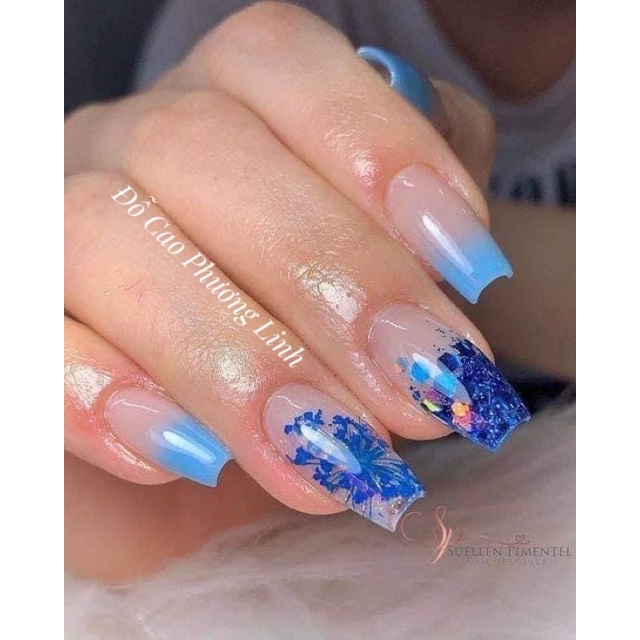 Hoa khô cánh to , hoa nhí , phụ kiện ẩn gel làm nail