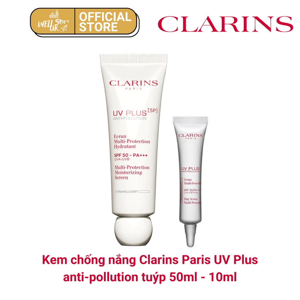 Kem chống nắng Clarins UV Plus 5P SPF 50 - PA+++ Full Box Authentic