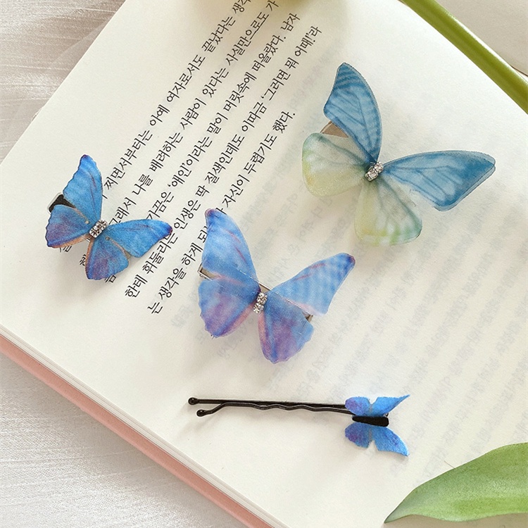 1 Kẹp Tóc Hình Bướm 3d Cho Nữ