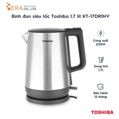Bình đun siêu tốc Toshiba 1.7 lít KT-17DR1NV