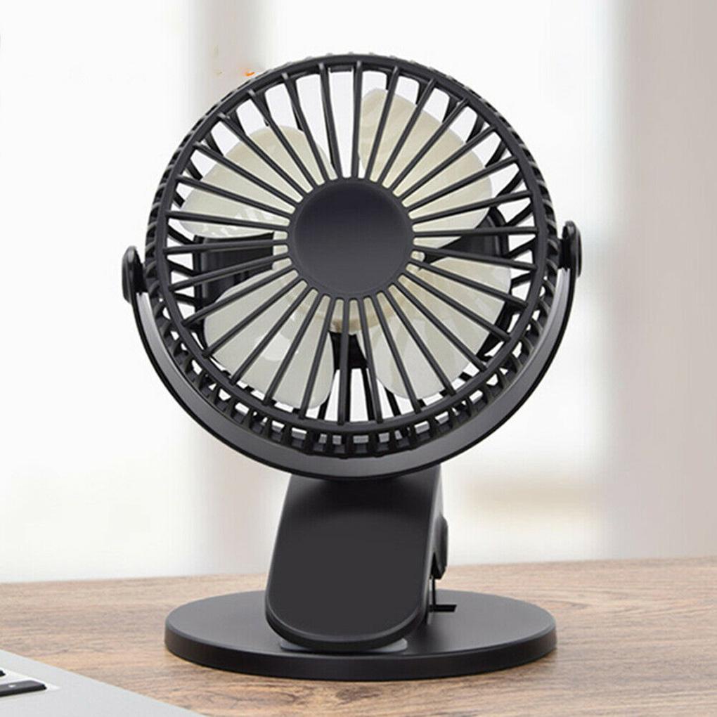 Quạt Điện Để Bàn Mini Ít Ồn Xoay 360 Độ Có Kẹp Tiện Dụng Cho Học Sinh