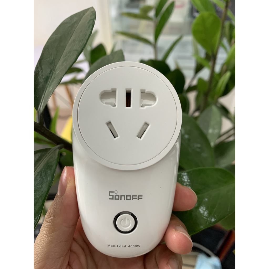 Ổ Cắm Điện Thông Minh Wifi Sonoff S26 - Hẹn Giờ Bật Tắt Điều Khiển Từ Xa Qua App 16A-3750W