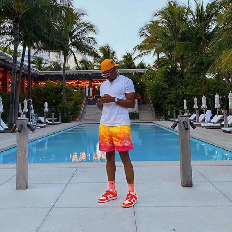 Quần Short Thể Thao Thoáng Khí Phong Cách Âu Mỹ Cho Nam