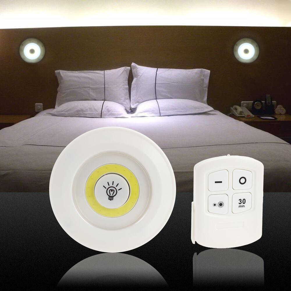 Bộ 3 đèn LED dán tường + 1 remote tiện dụng gắn Tủ quần áo + Tủ bếp + Tủ rượu