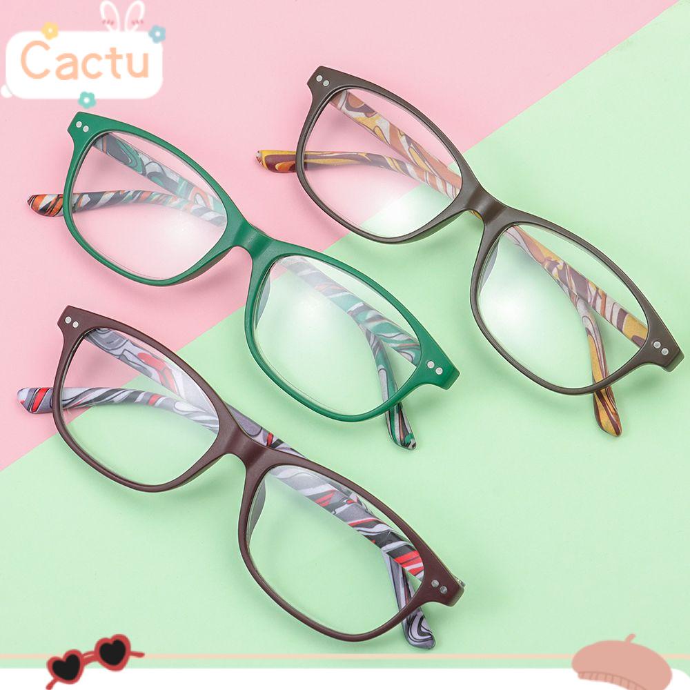 CACTU Men Women Reading Glasses Comfortable Ultra Light Frame Floral Eyeglasses Portable Elegant Fashion Flowers Vintage Eye Protection/Multicolor