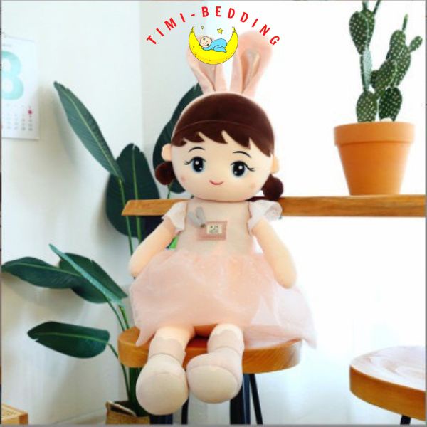 Gấu bông búp bê bella tai thỏ dễ thương sang trọng cho bé - Timibedding