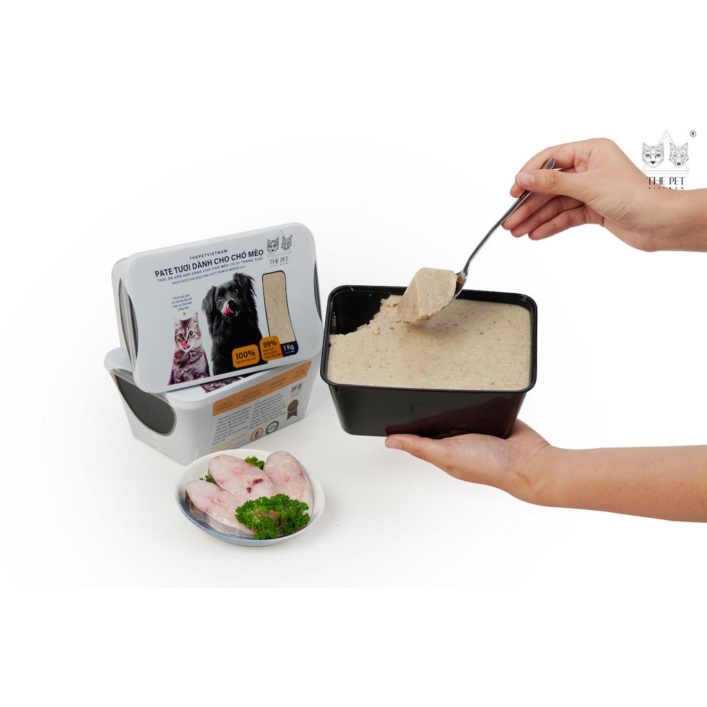 Pate tươi Chó Mèo The Pet Viet Nam vị Cá Saba (Japanese saba mackerel) - Hộp 1kg