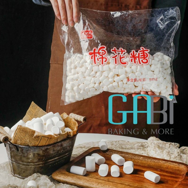 200g Kẹo dẻo Marshmallow vani trắng (kẹo bấc)